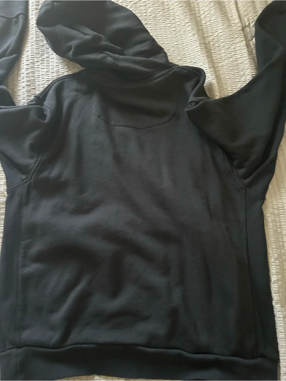 NBA Warriors Black Hoodie with White Drawstrings